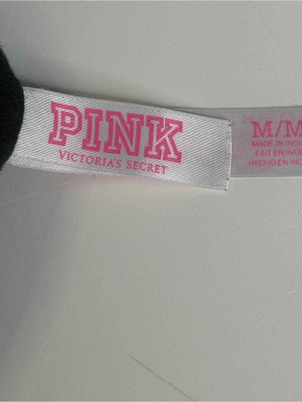 Victoria's Secret PINK Black Holographic Girls Rule The World Sports Bra M - Picture 4 of 6
